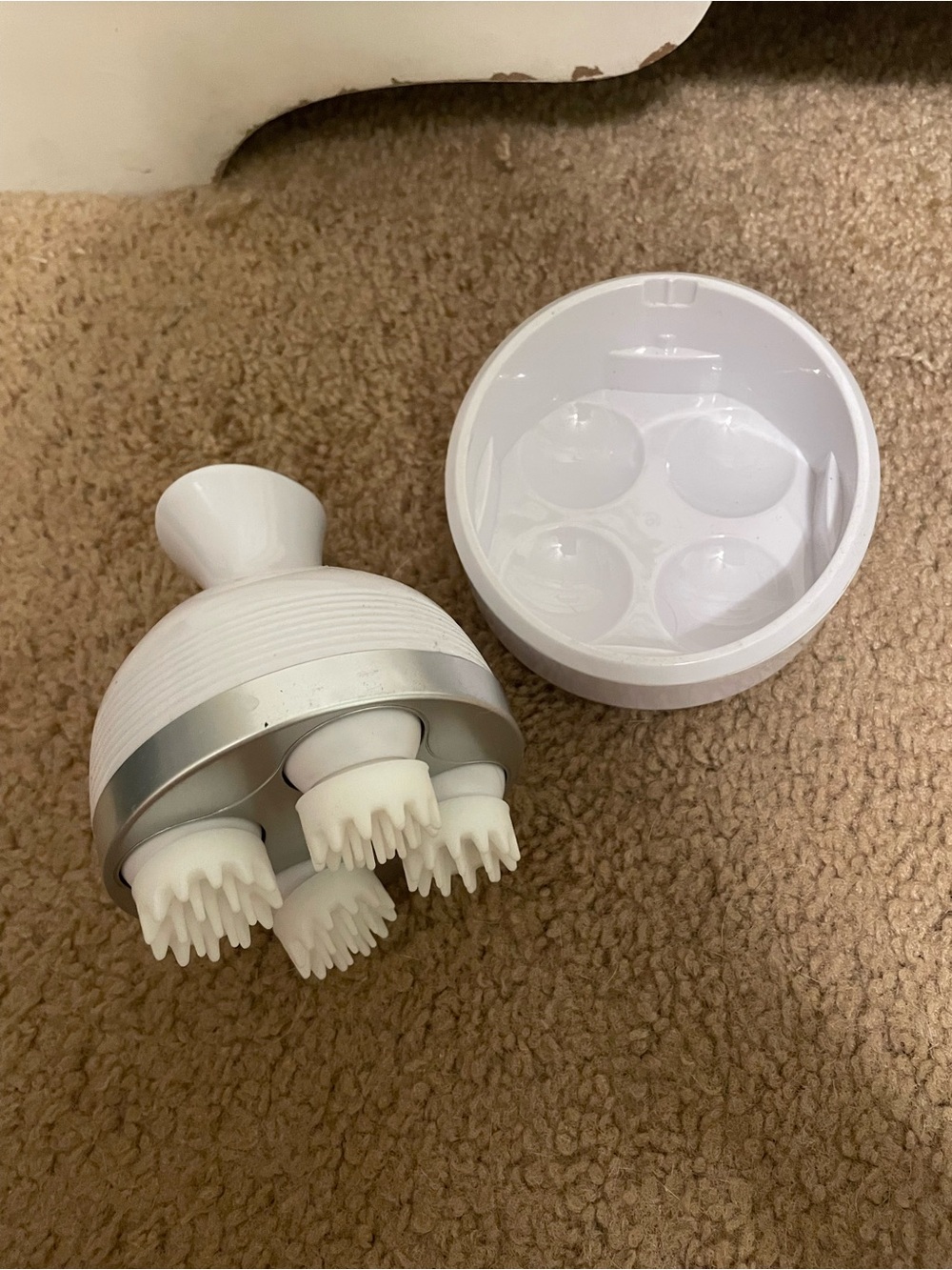 Scalp & Hair Massage Brush - White